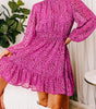 Robe Élégante à Manches Bouffantes pour Femmes