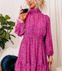 Robe Élégante à Manches Bouffantes pour Femmes