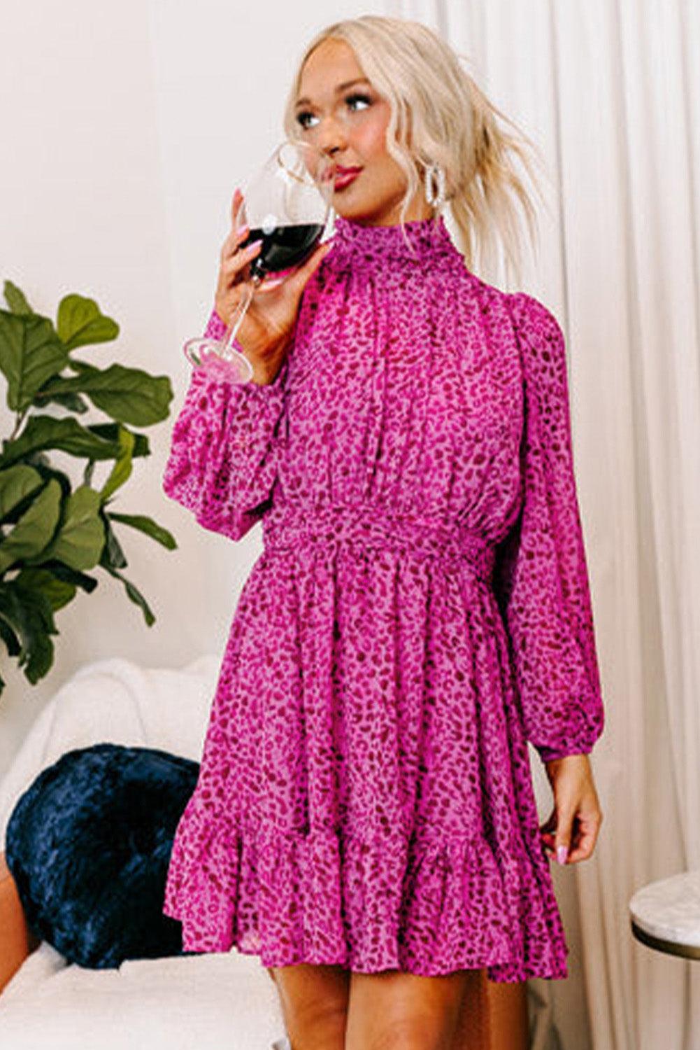 Robe Élégante à Manches Bouffantes pour Femmes