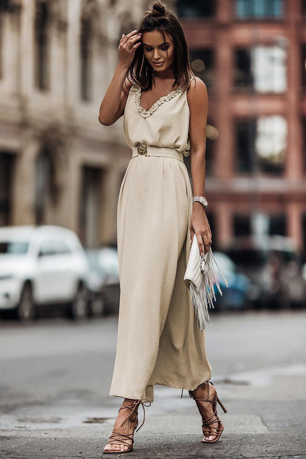 Robe Maxi Chic Ceinturée