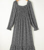 Robe Midi Élégante Imprimé Floral pour Femmes
