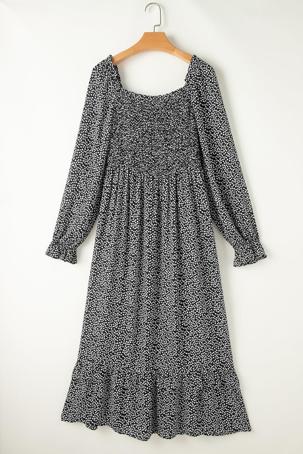 Robe Midi Élégante Imprimé Floral pour Femmes