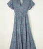 Robe Maxi Élégante à Col V pour Femmes
