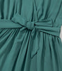 Robe Maxi Plissée Chic à Col V
