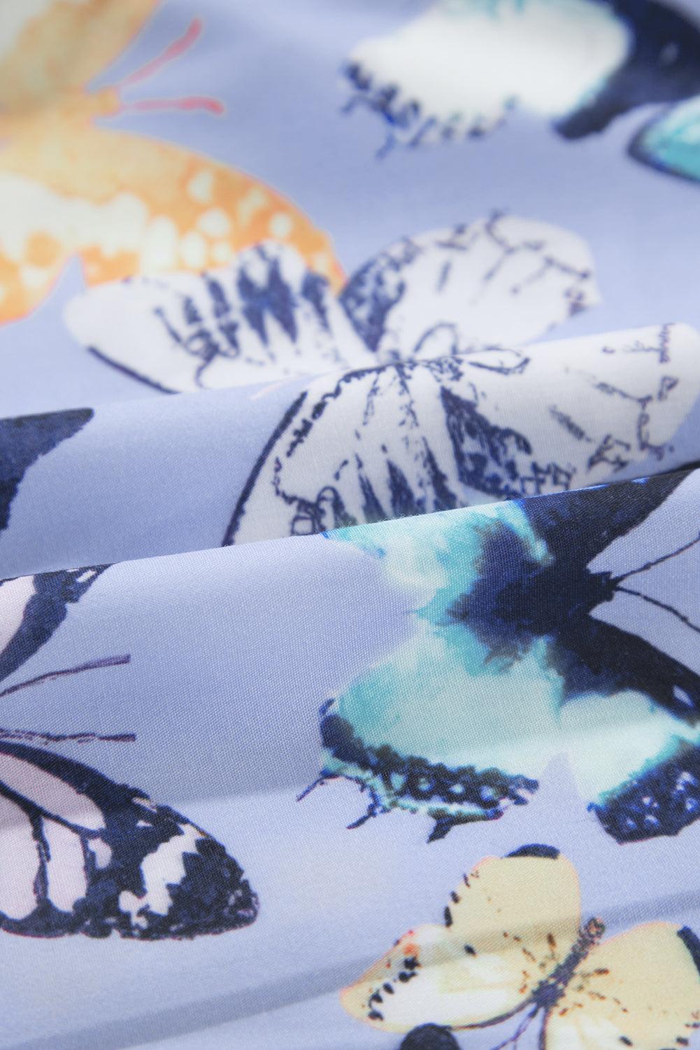 Robe Élégante à Imprimé Papillon pour Femmes