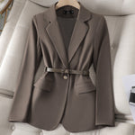 Blazer Élégant Uni pour Femmes