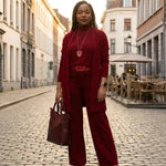 Ensemble 3 Pièces avec Veste Longue pour Femmes - Emilia Lane