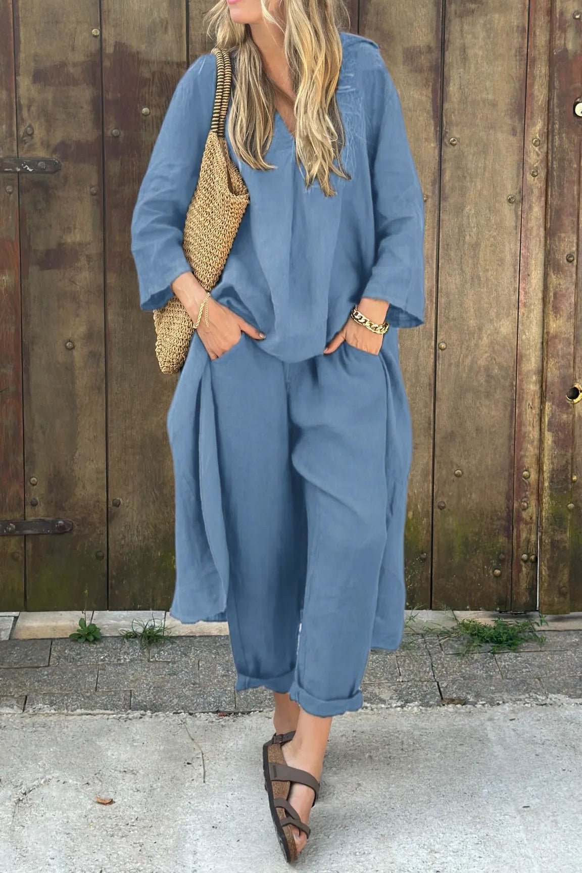 Ensemble Deux - Pièces Élégant et Confortable Bleu Marine - Emilia Lane