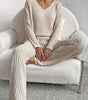 Ensemble Lounge Tricot Détente à Col V pour Femmes - Emilia Lane