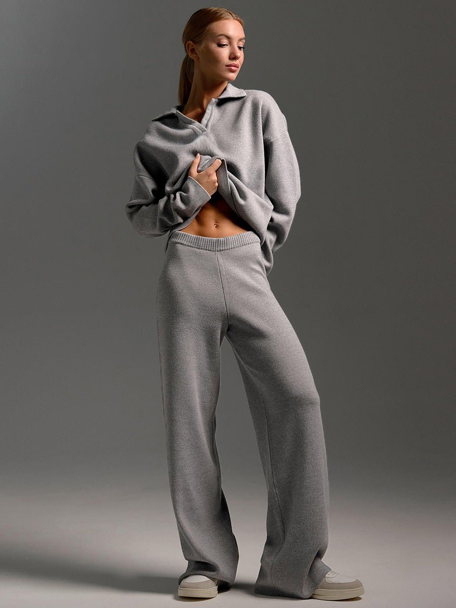 Ensemble Pantalon à Col Polo pour Femmes - Emilia Lane
