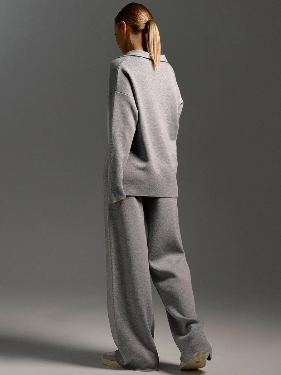 Ensemble Pantalon à Col Polo pour Femmes - Emilia Lane