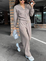 Ensemble Pantalon et Cardigan en Laine pour Femmes - Emilia Lane