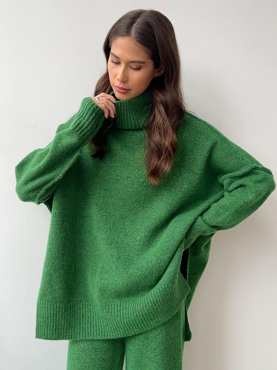 Ensemble pull à col roulé avec pantalon pour femme - Emilia Lane