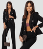Ensemble Tailleur Double Boutonnage pour Femmes - Emilia Lane
