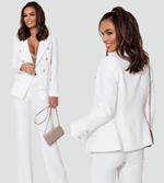 Ensemble Tailleur Double Boutonnage pour Femmes - Emilia Lane