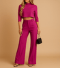 Ensemble Top et Pantalon Tailleur pour Femmes - Emilia Lane