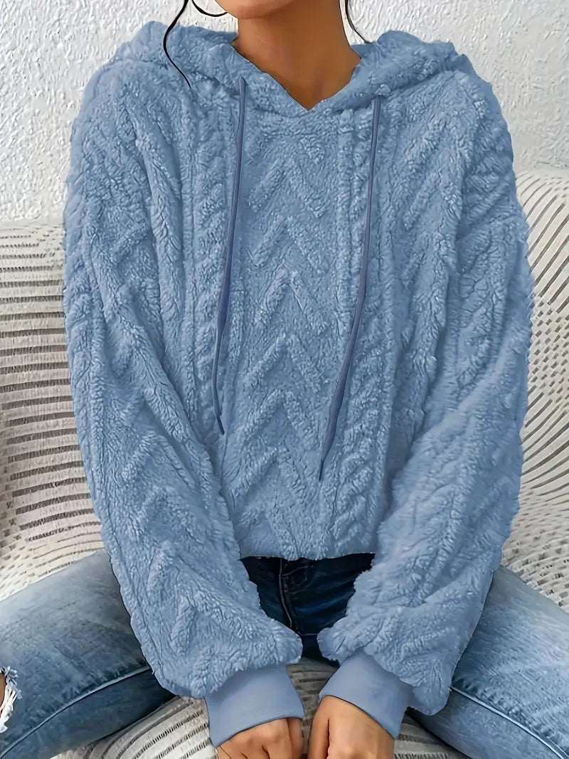 Hoodie Oversize en Polaire Douce pour Femmes