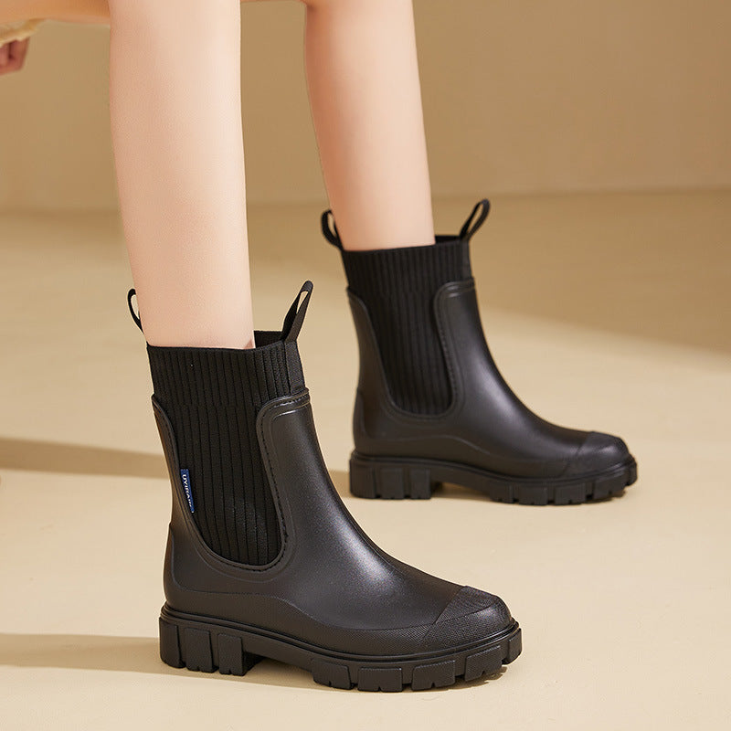 Bottes de Pluie Antidérapantes pour Femmes
