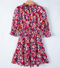 Robe à Volants Imprimée Florale pour Femmes