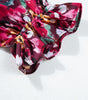 Robe à Volants Imprimée Florale pour Femmes
