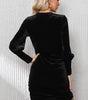 Robe Bodycon avec Manches Bouffantes pour Femmes
