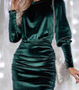 Robe Bodycon avec Manches Bouffantes pour Femmes