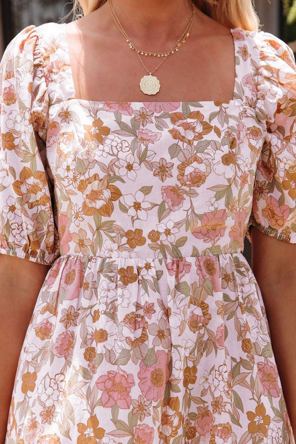 Robe Mini à Fleurs pour Femmes