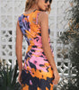 Robe Bodycon Tordue Découpe pour Femmes
