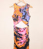 Robe Bodycon Tordue Découpe pour Femmes
