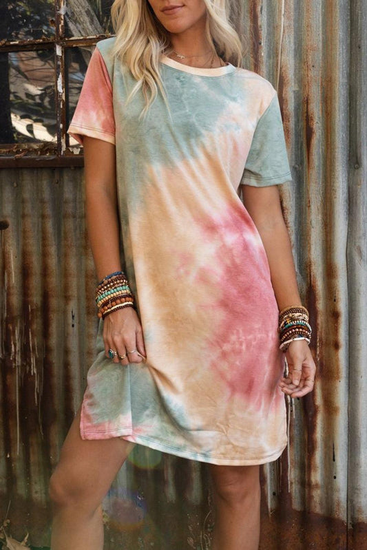 Robe T-shirt Oversized Drapée pour Femmes
