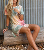 Robe T-shirt Oversized Drapée pour Femmes