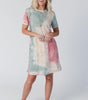 Robe T-shirt Oversized Drapée pour Femmes