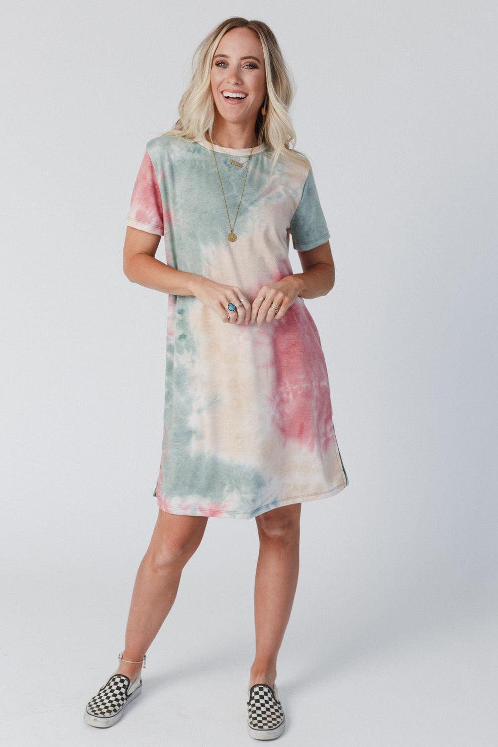 Robe T-shirt Oversized Drapée pour Femmes