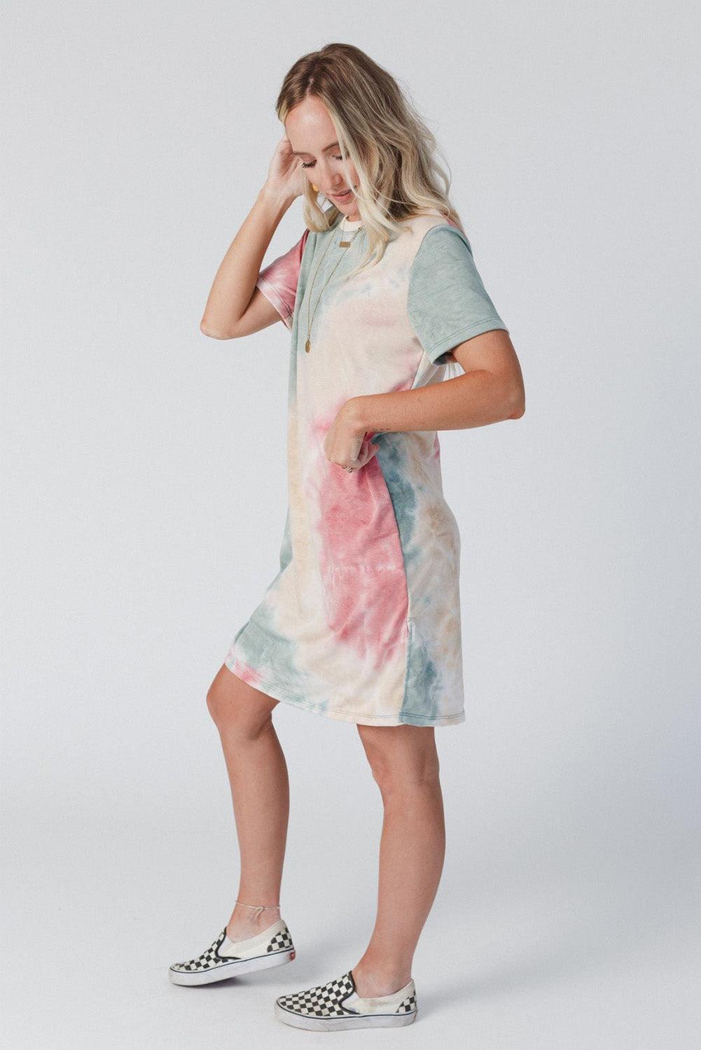 Robe T-shirt Oversized Drapée pour Femmes
