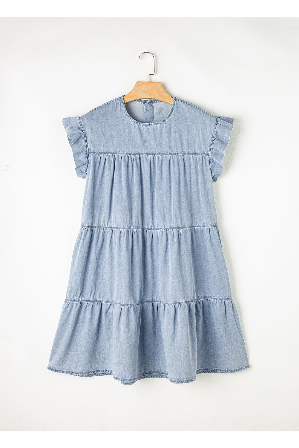 Robe en Denim A-ligne pour Femmes