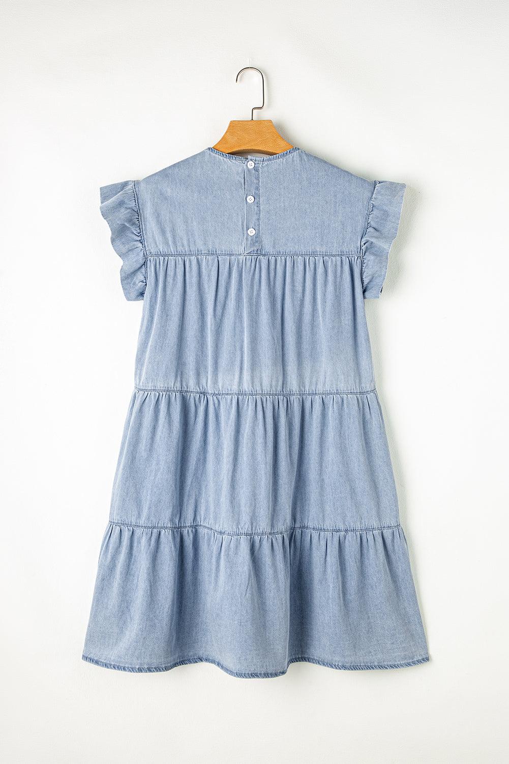 Robe en Denim A-ligne pour Femmes