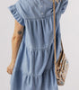 Robe en Denim A-ligne pour Femmes