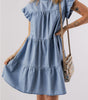 Robe en Denim A-ligne pour Femmes