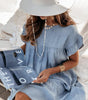 Robe en Denim A-ligne pour Femmes