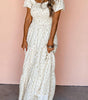 Robe Maxi Florale à Volants