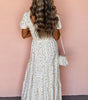 Robe Maxi Florale à Volants