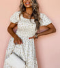 Robe Maxi Florale à Volants