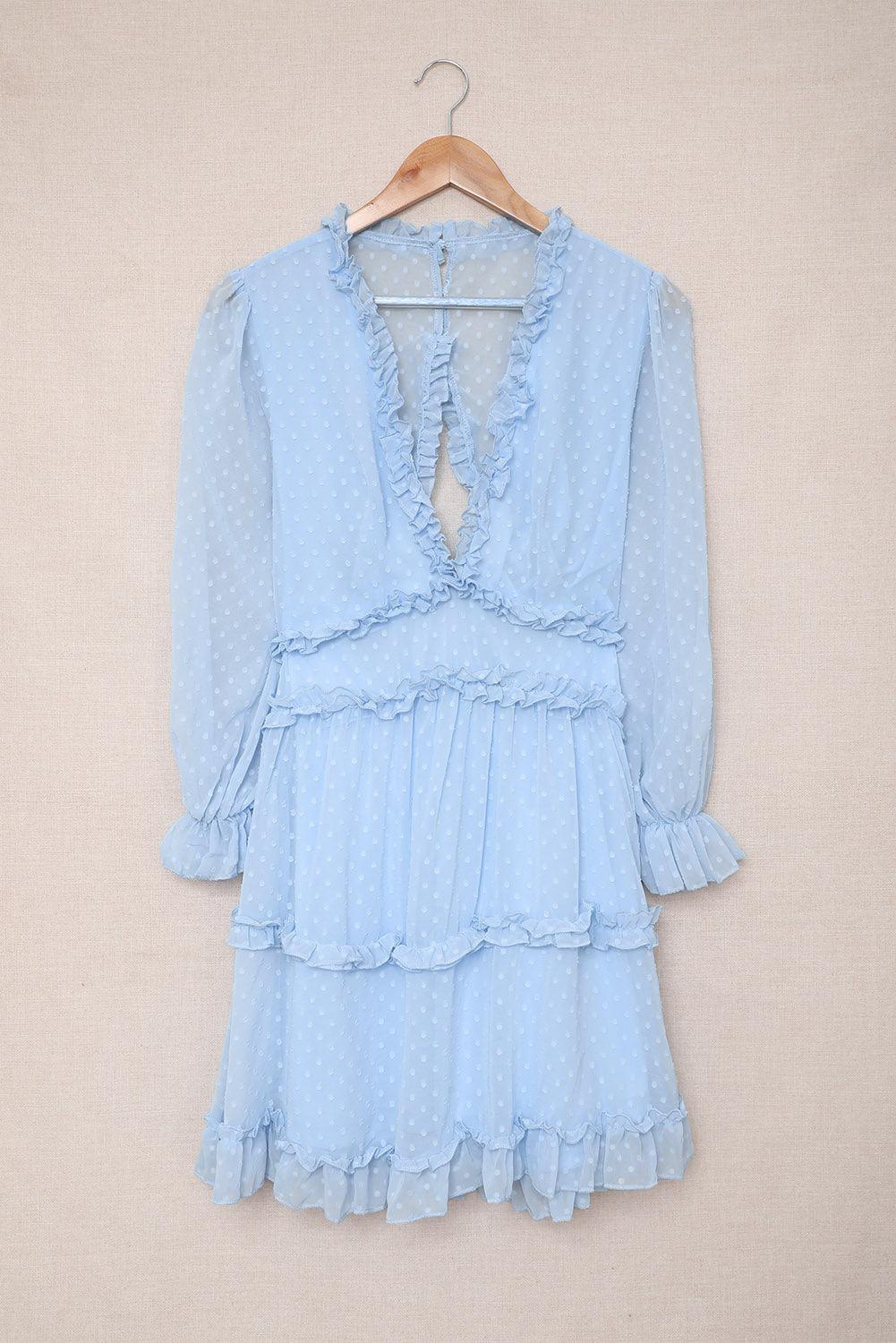 Robe à Volants Dos Nu pour Femmes