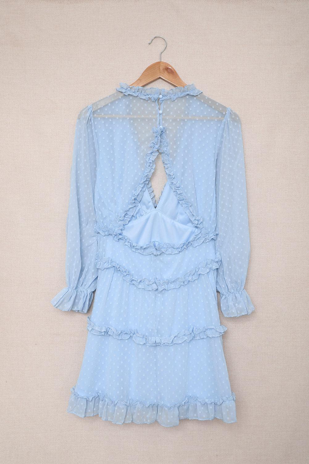 Robe à Volants Dos Nu pour Femmes