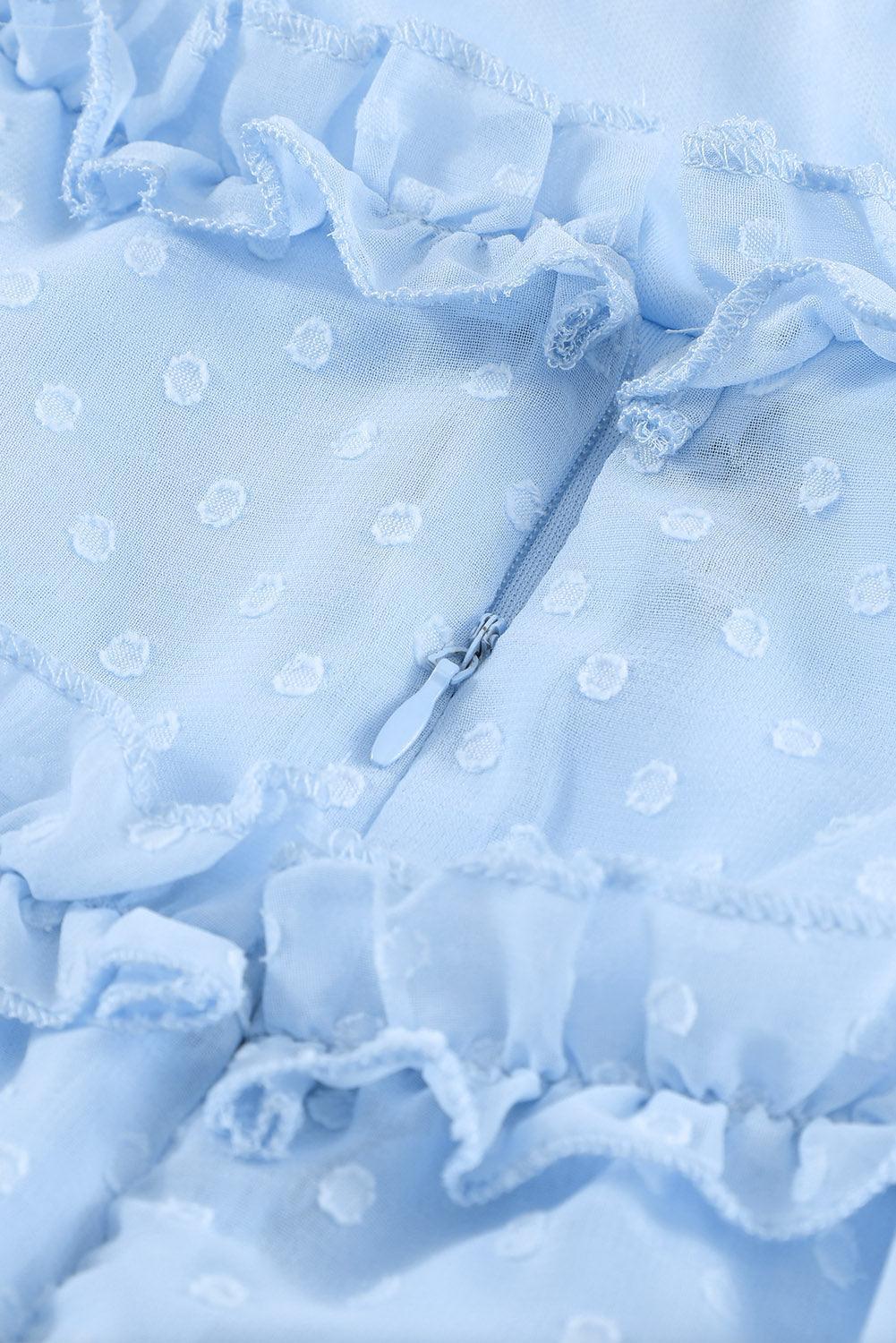 Robe à Volants Dos Nu pour Femmes
