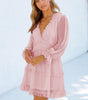 Robe à Volants Dos Nu pour Femmes