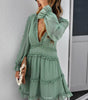 Robe à Volants Dos Nu pour Femmes