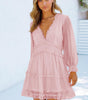 Robe à Volants Dos Nu pour Femmes