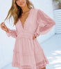 Robe à Volants Dos Nu pour Femmes