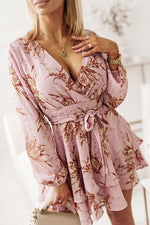 Robe à Volants Imprimée pour Femmes